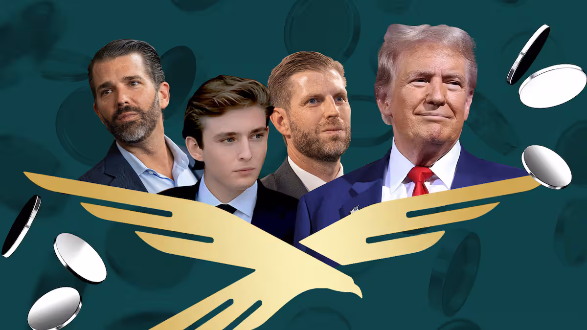 Trump Family’s Crypto Wealth Surges by $5 Billion After WLFI Token Debut