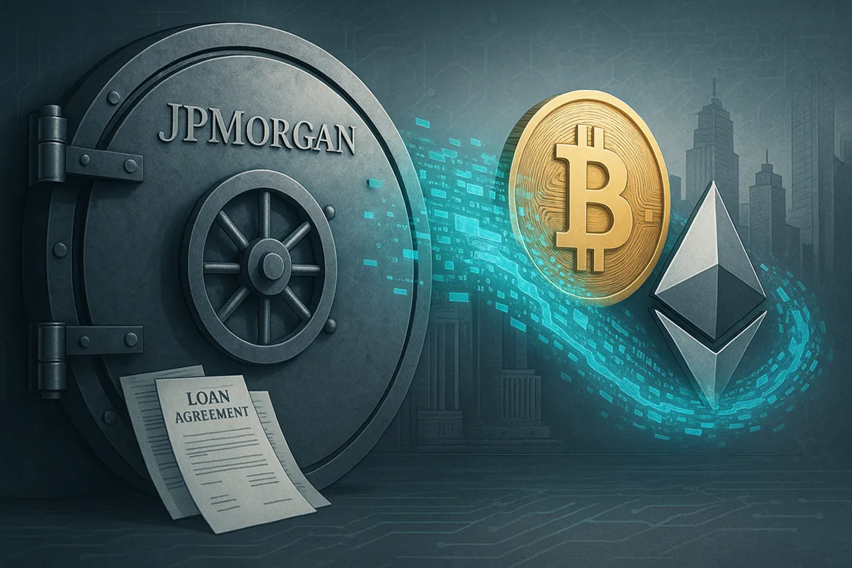 JPMorgan to Let Institutional Clients Use Bitcoin and Ethereum as Loan Collateral by Year-End