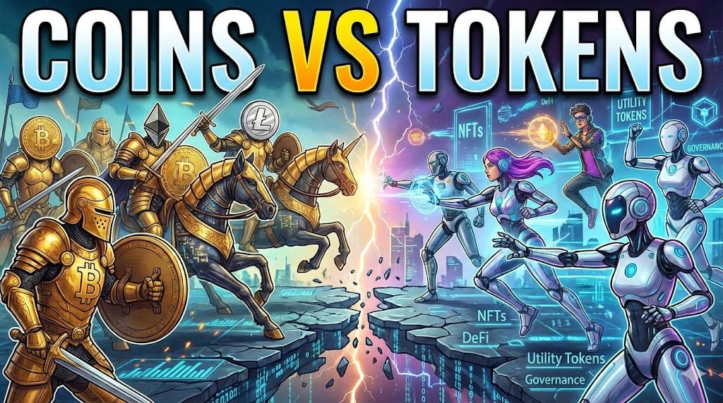 Coins vs. Tokens: Demystifying the Core Building Blocks of Crypto