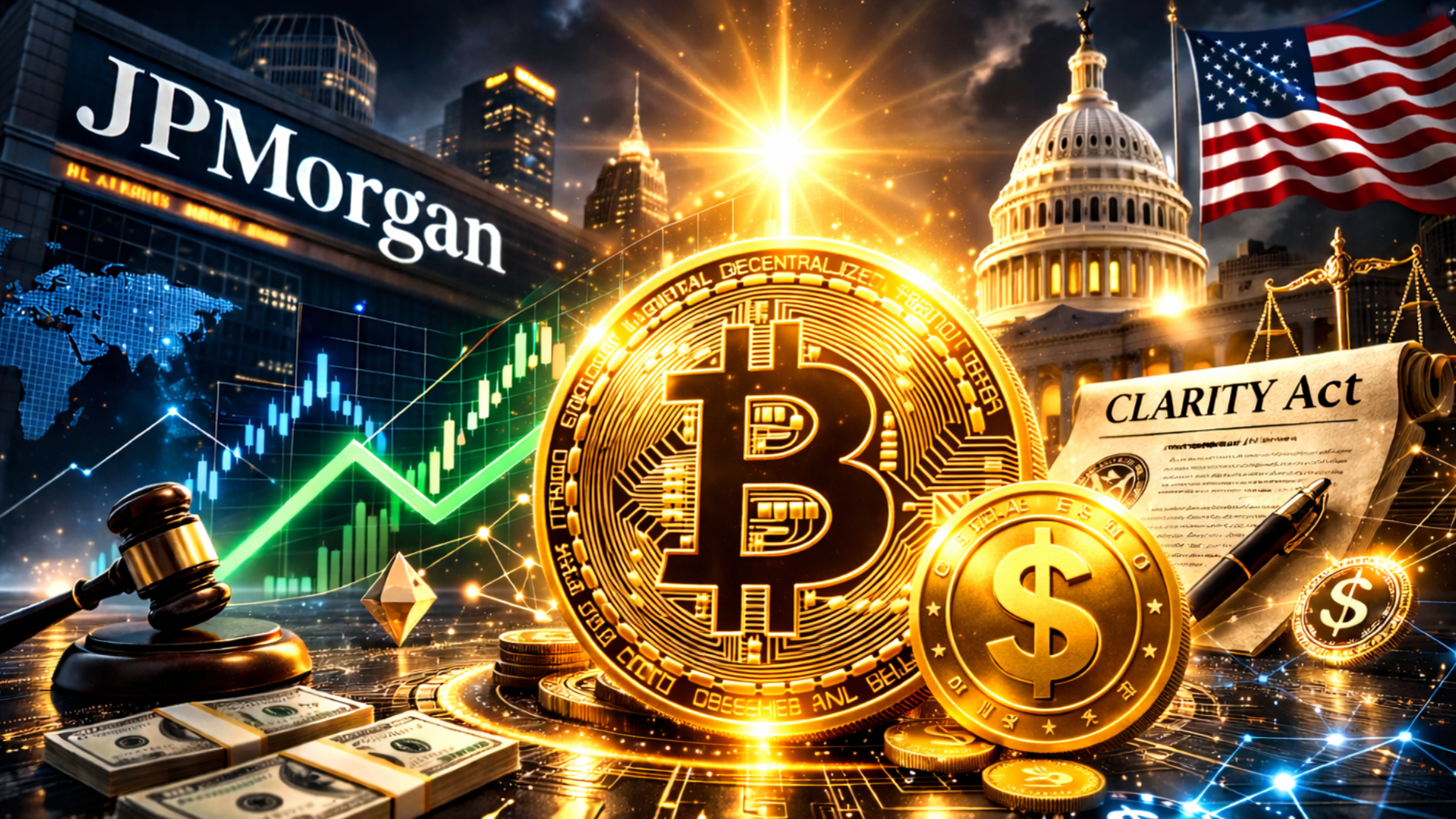 Stablecoin Yield Debate Divides White House, JPMorgan